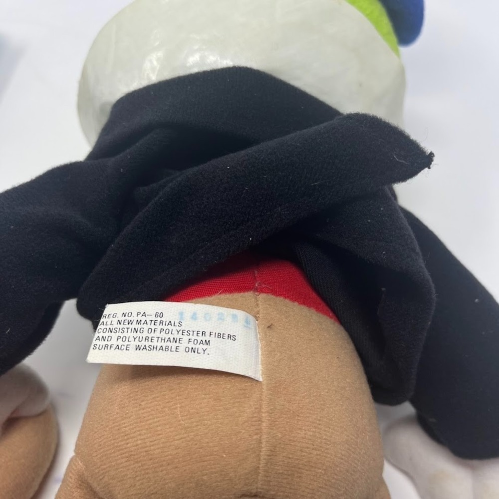 Vintage Disney Jiminy Cricket Plush Mattel 1992 14" Pinocchio Stains Noted - Picture 6 of 8